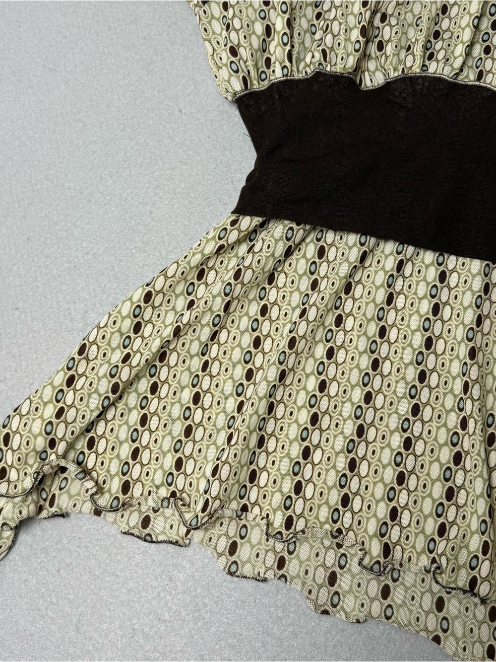 Vintage y2k Waist Sleeveless Top Womens medium Fairy Boho Cottagecore Made USA M - Picture 4 of 9